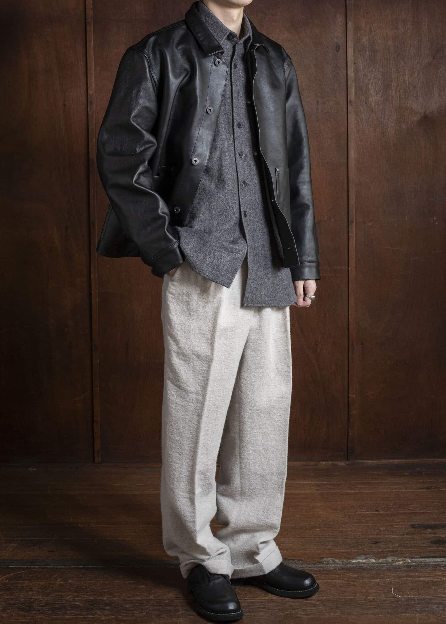 Taiga Takahashi Lot.804 Leather Jacket C.1930’s BLACK