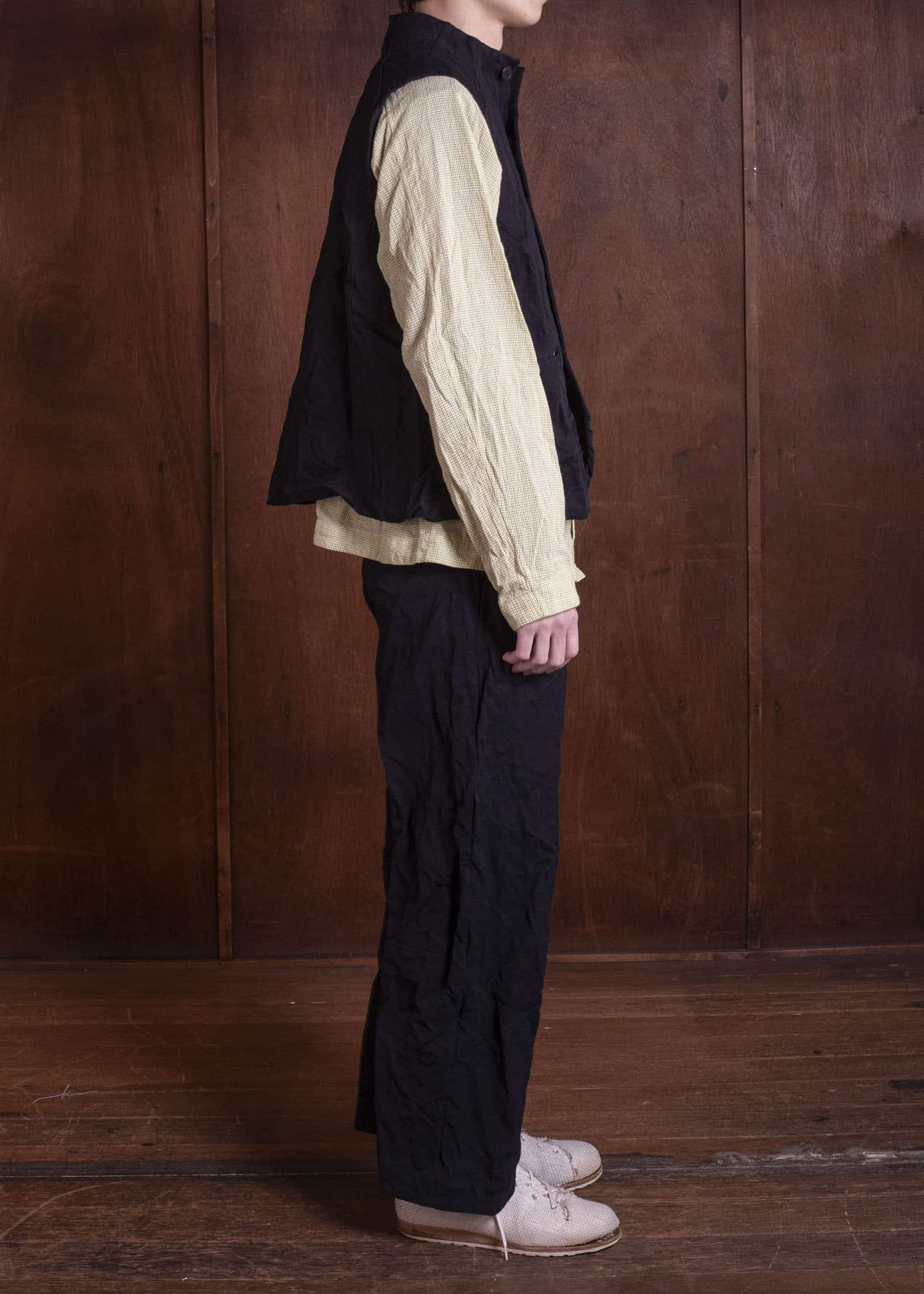unkruid inmo pants black satin turc