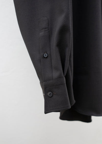 ZIIIN """"""KOHBOU"""""""""""""""""""""""""""""""" HENRY NECK SHIRT / DARK BROWN