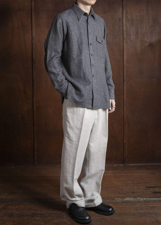 Taiga Takahashi Lot.116 Long-Point Collar Sports Shirts CHARCOAL