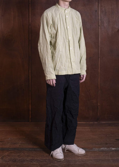 unkruid atelier shirt green garden shijira-ori