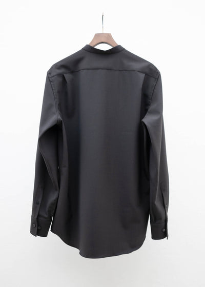ZIIIN """"""KOHBOU"""""""""""""""""""""""""""""""" HENRY NECK SHIRT / DARK BROWN