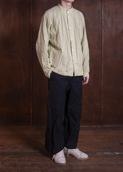 unkruid atelier shirt green garden shijira-ori