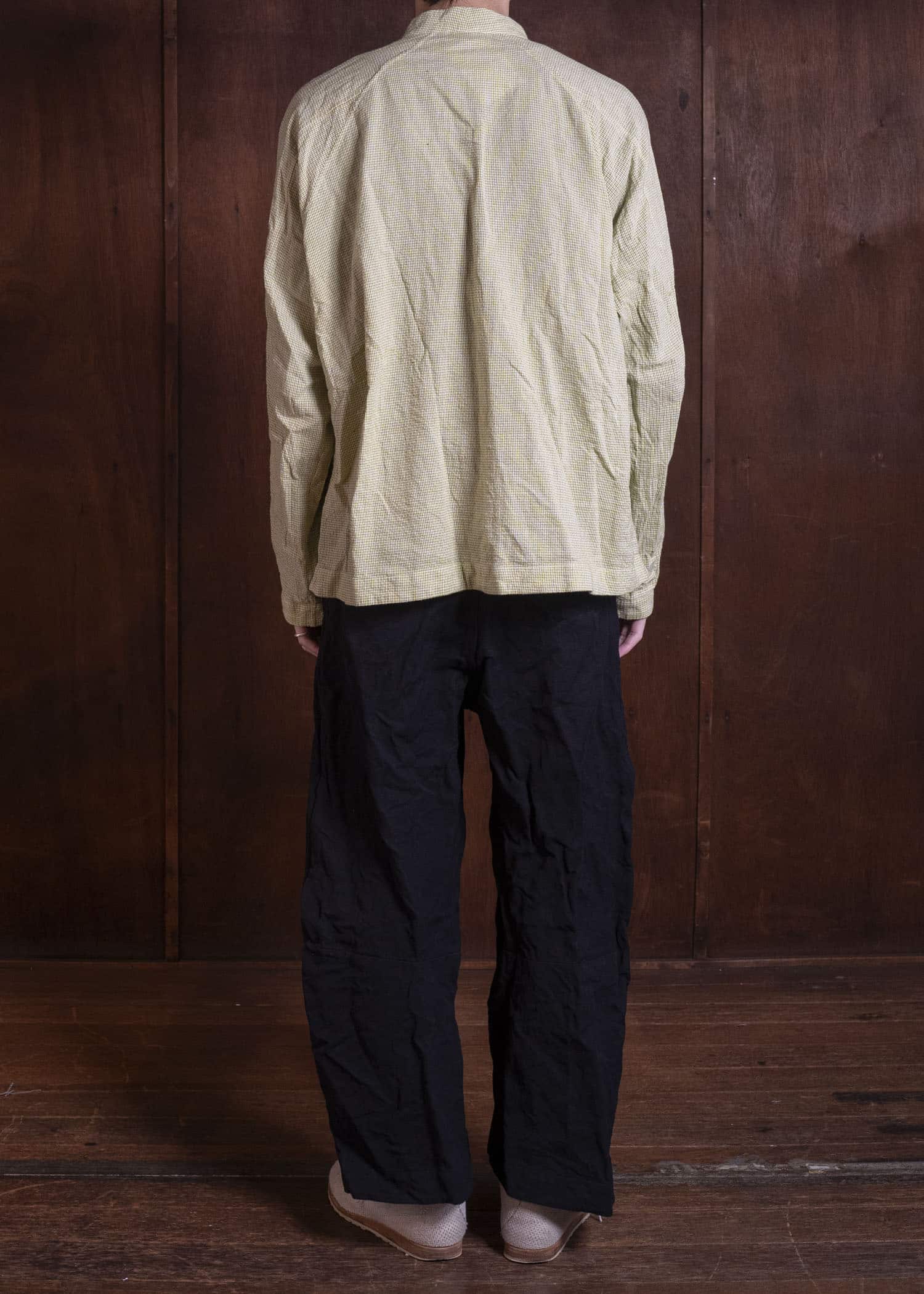 unkruid atelier shirt green garden shijira-ori