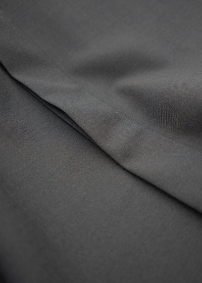 ZIIIN ""OSCAR"" HIGH NECK COLLAR SHIRT / DARK BROWN