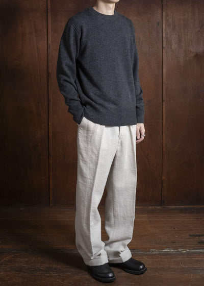 Taiga Takahashi Lot.507 Athletic Crewneck Sweater CHARCOAL