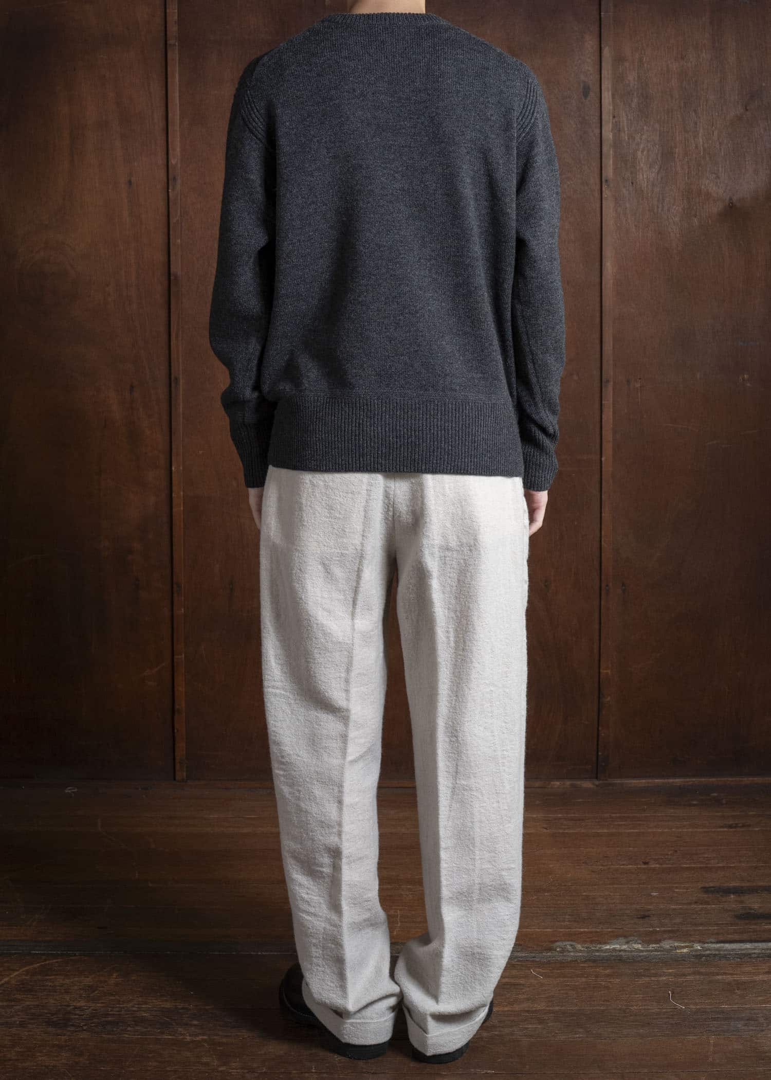 Taiga Takahashi Lot.507 Athletic Crewneck Sweater CHARCOAL