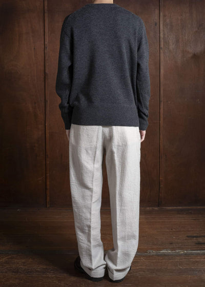 Taiga Takahashi Lot.507 Athletic Crewneck Sweater CHARCOAL