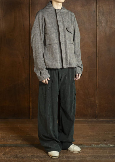 OPPOSE DUALITY OD1007JKT-26SS M-65 Short Linen Brown