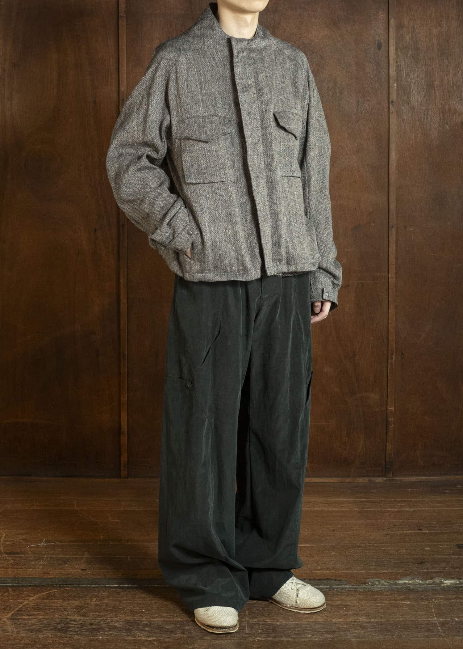 OPPOSE DUALITY OD1007JKT-26SS M-65 Short Linen Brown