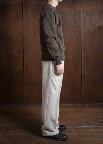 Taiga Takahashi Lot.603 Sweat Shirt MUD DYED BROWN