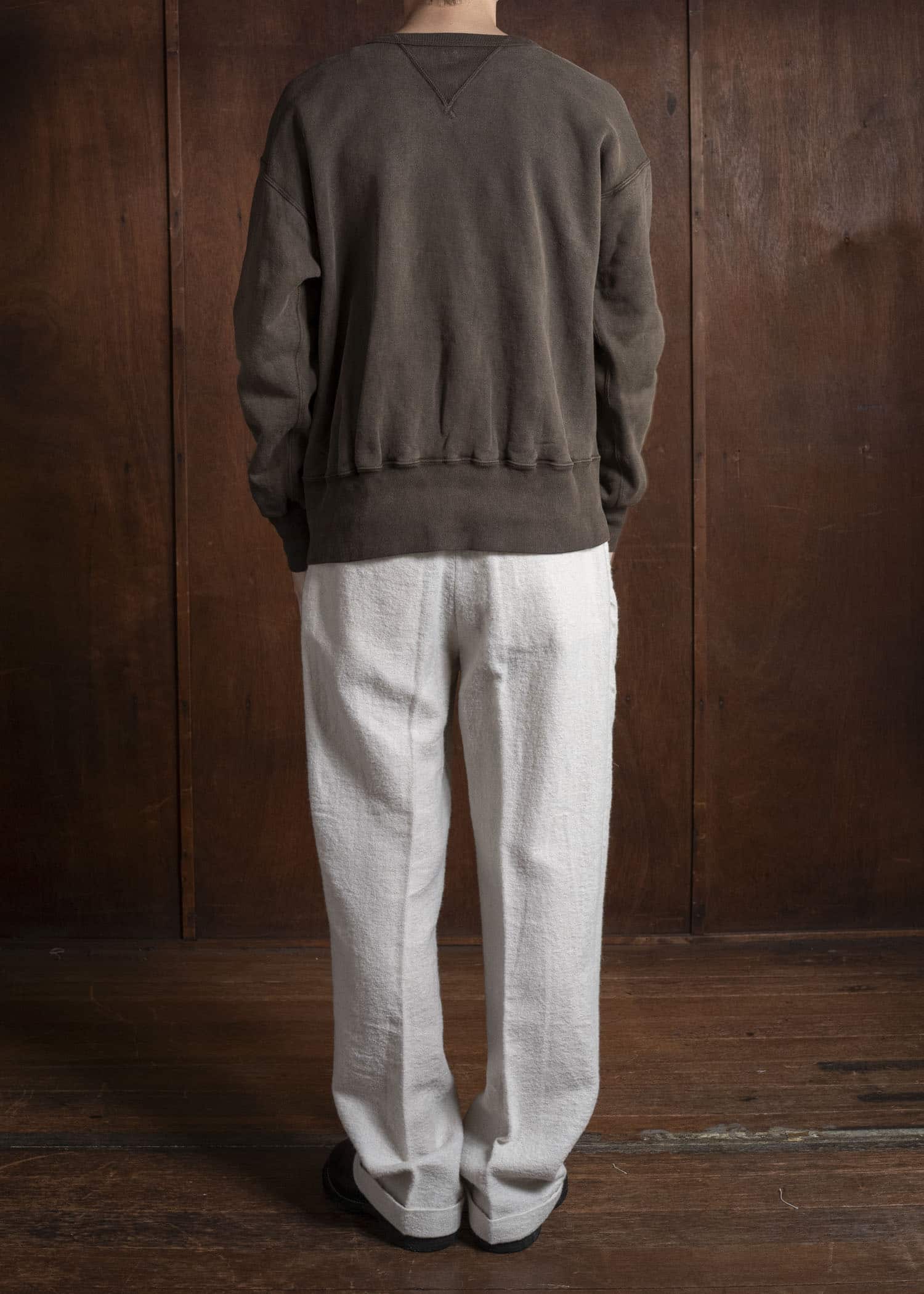 Taiga Takahashi Lot.603 Sweat Shirt MUD DYED BROWN