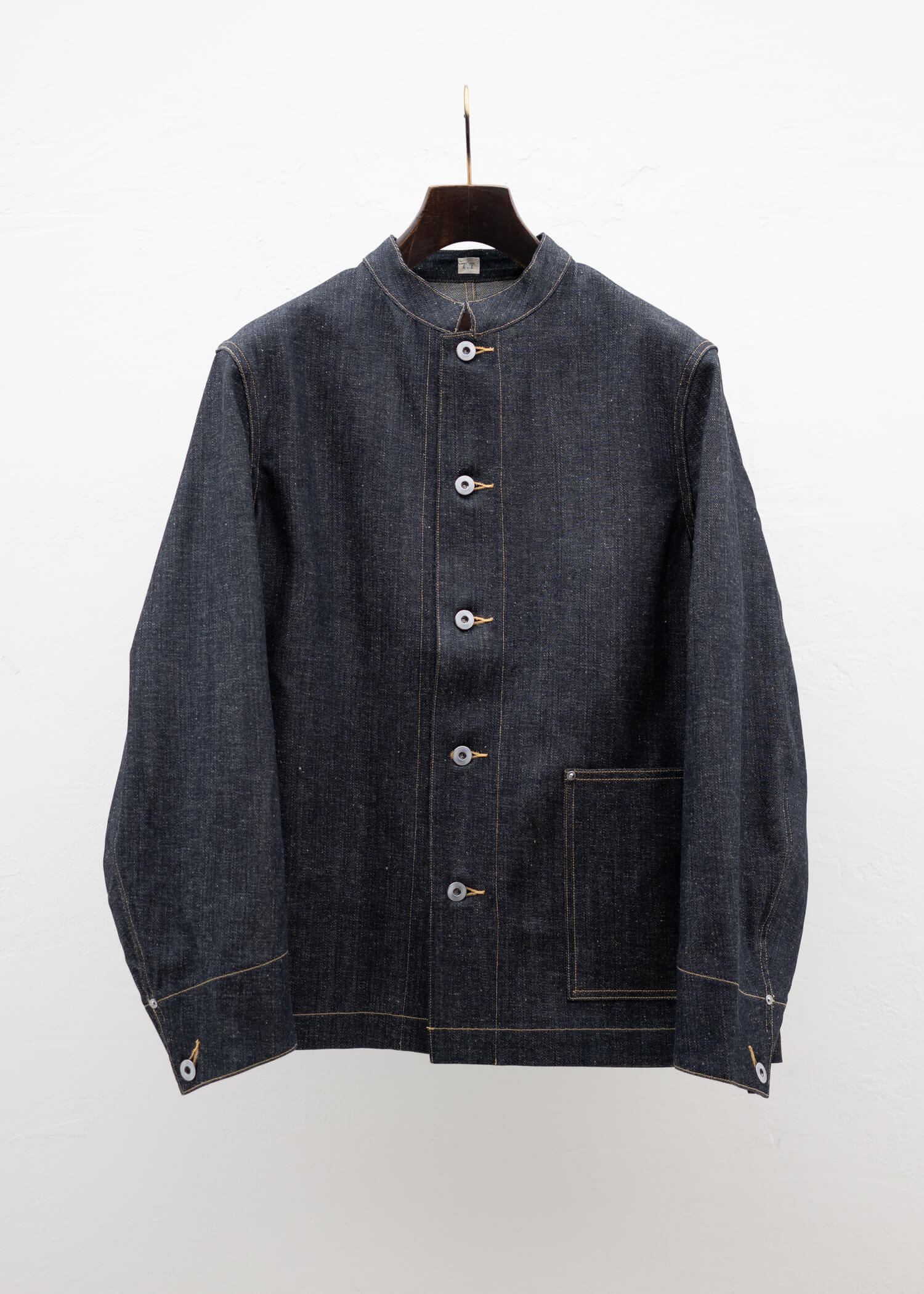 Taiga Takahashi LOT.706 STAND COLLAR DENIM JACKET RAW INDIGO