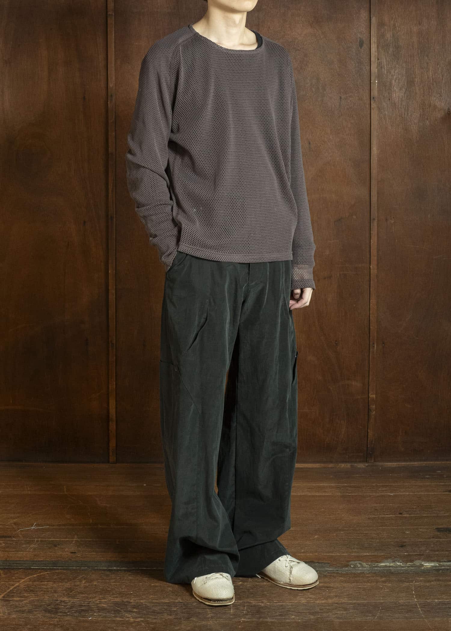 OPPOSE DUALITY OD4015CAS-26SS Long Sleeve T-Shirts Mesh Brown