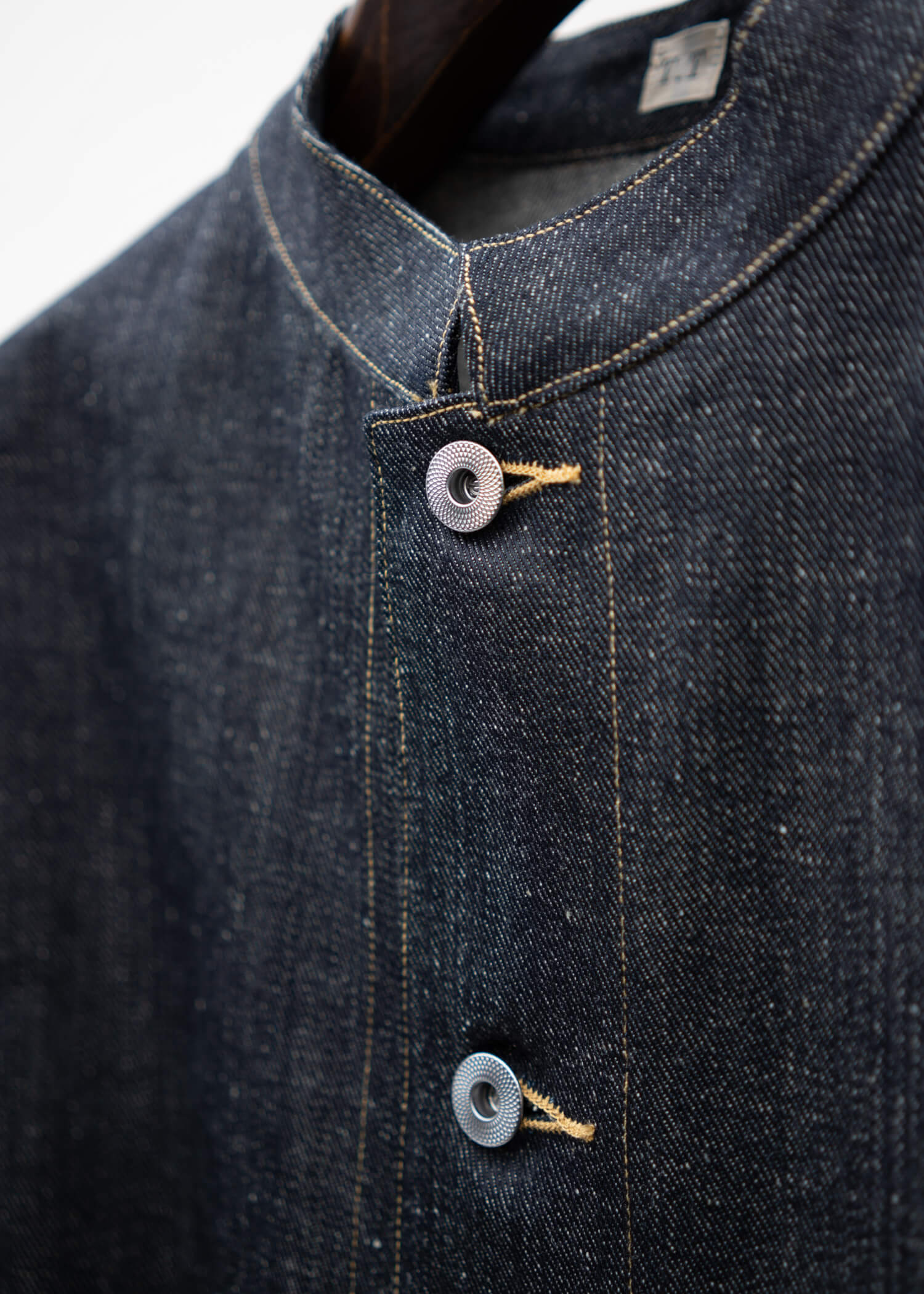 Taiga Takahashi LOT.706 STAND COLLAR DENIM JACKET RAW INDIGO