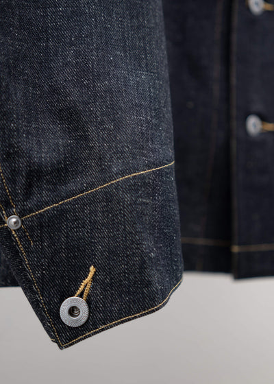 Taiga Takahashi LOT.706 STAND COLLAR DENIM JACKET RAW INDIGO