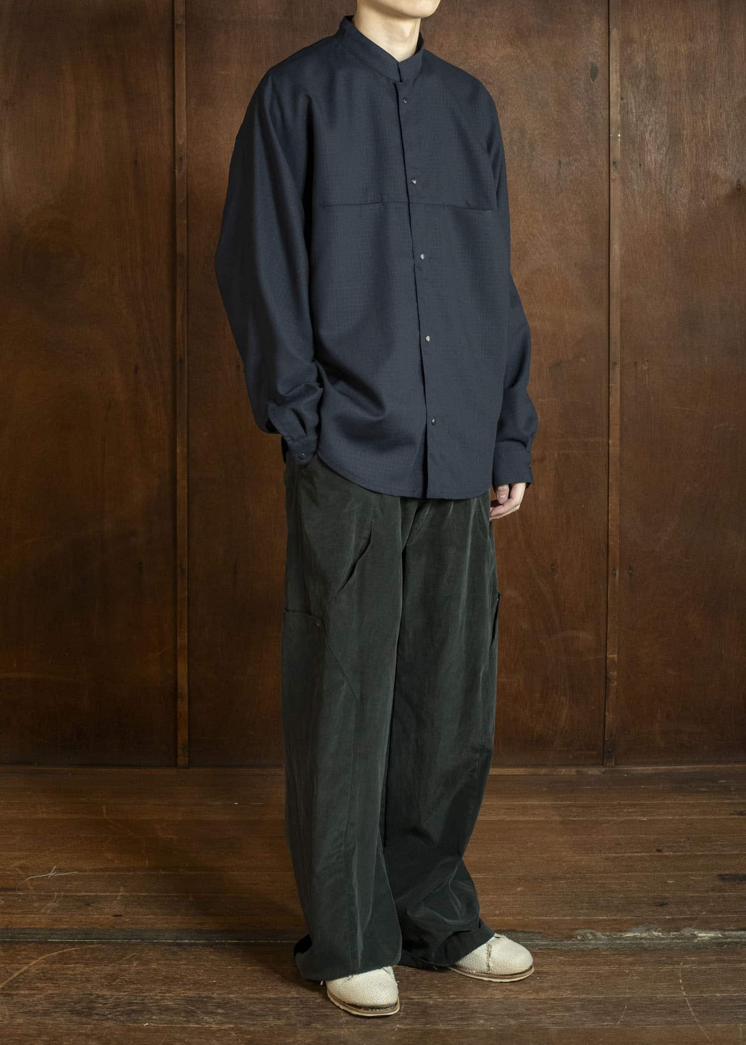 OPPOSE DUALITY OD2004SHT-26SS Mackinaw Shirts Wool Black