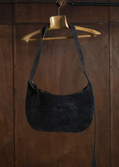 Professor.E CORDOVAN CROSSBODY BAG BLACK 25FW-ACC-FM-04