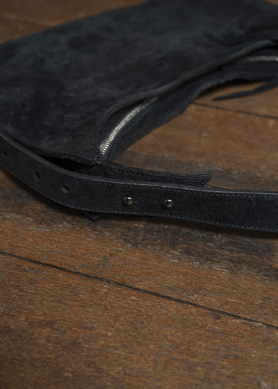 Professor.E CORDOVAN CROSSBODY BAG BLACK 25FW-ACC-FM-04