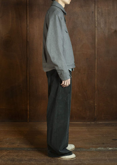 OPPOSE DUALITY OD1001JKT-26SS 6 Pocket Panel Denim Jacket Gray