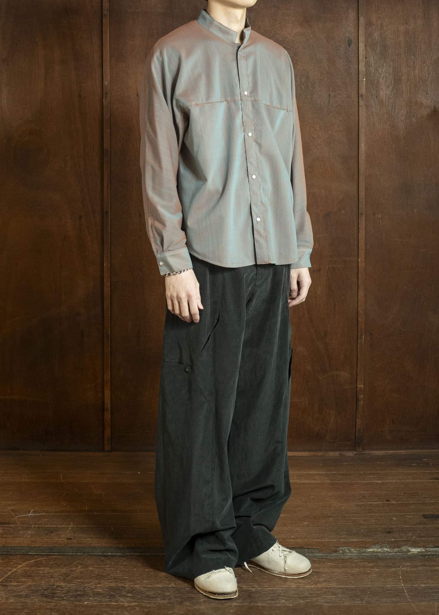 OPPOSE DUALITY OD2003SHT-26SS Chambrey Mackinaw Shirts Orange Gray