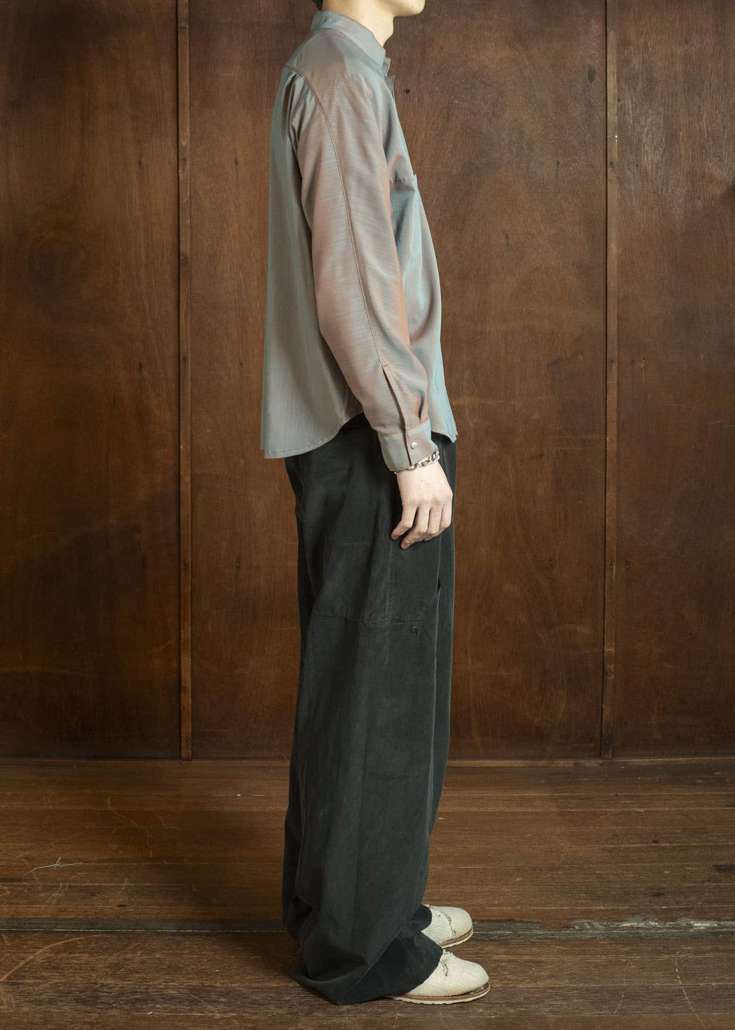 OPPOSE DUALITY OD2003SHT-26SS Chambrey Mackinaw Shirts Orange Gray