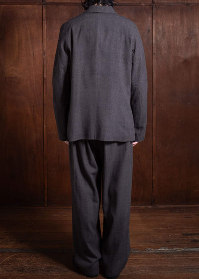 Jurgen Lehl エリノイルシルクジャケット 99 こげ茶 J0544FJM871