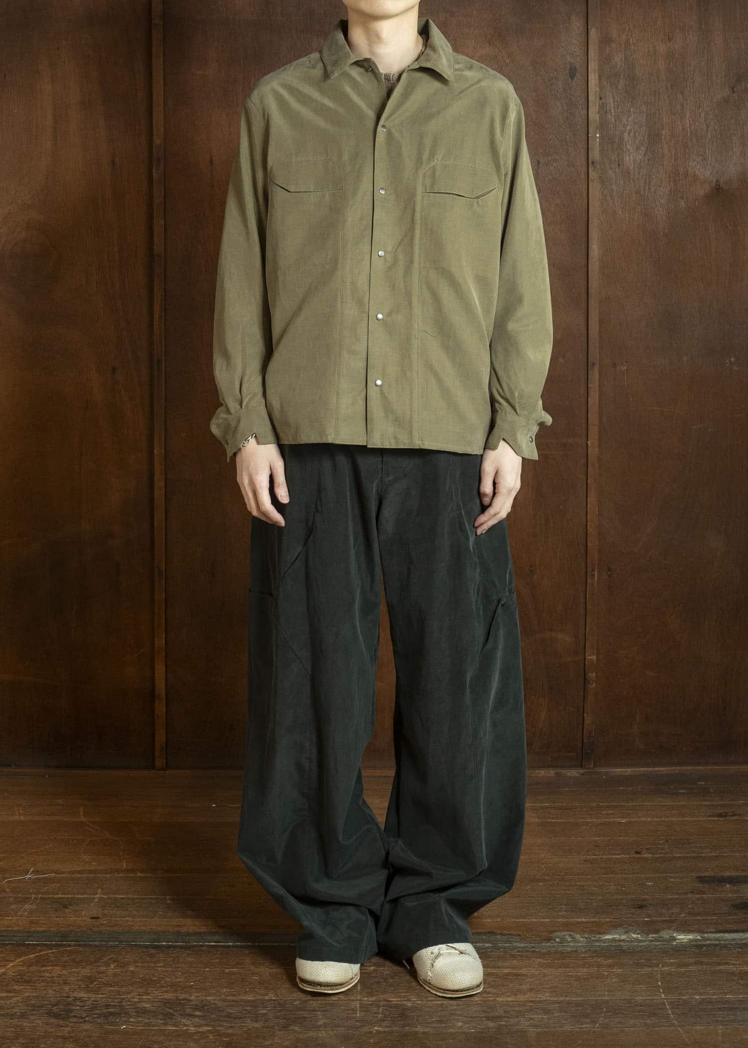 OPPOSE DUALITY OD2001SHT-26SS CXC Panel Shirts Dark Green