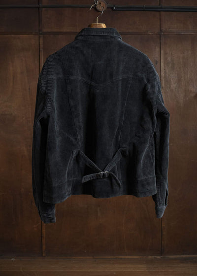 Professor.E AGED CORDUROY JKT AGED BLACK 25FW-PE-JKT-08