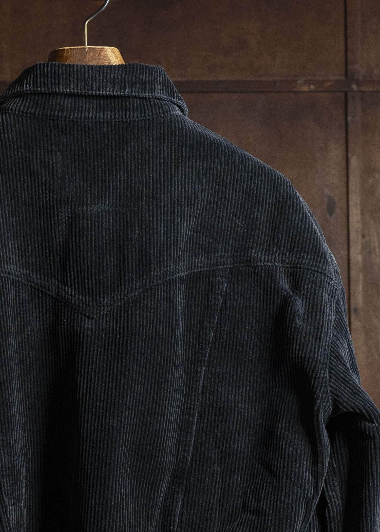 Professor.E AGED CORDUROY JKT AGED BLACK 25FW-PE-JKT-08