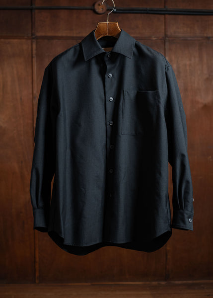 YOKO SAKAMOTO Classic Big Shirt Black YS-24AW-28-Black