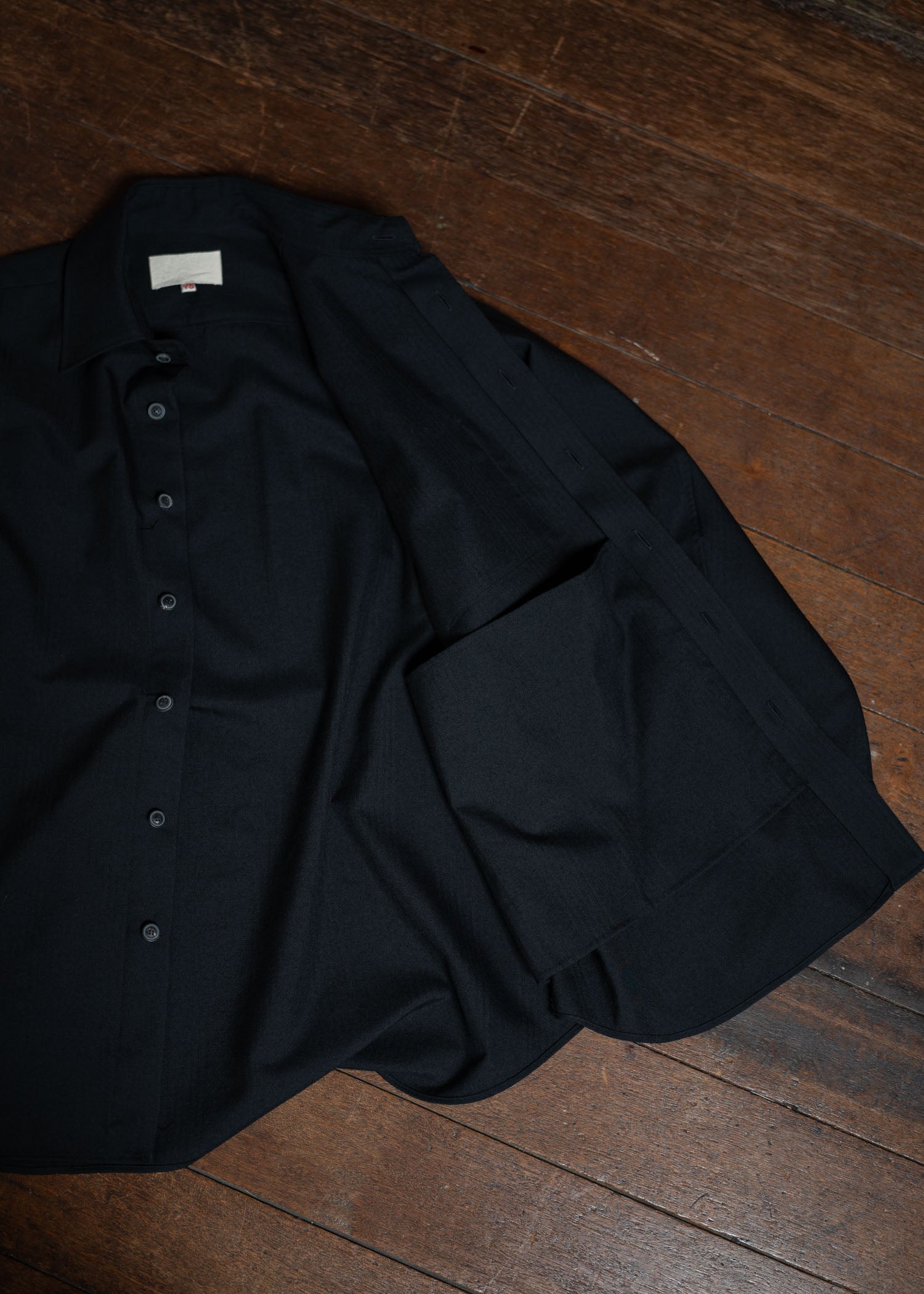 YOKO SAKAMOTO Classic Big Shirt Black YS-24AW-28-Black