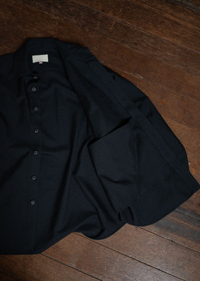 YOKO SAKAMOTO Classic Big Shirt Black YS-24AW-28-Black