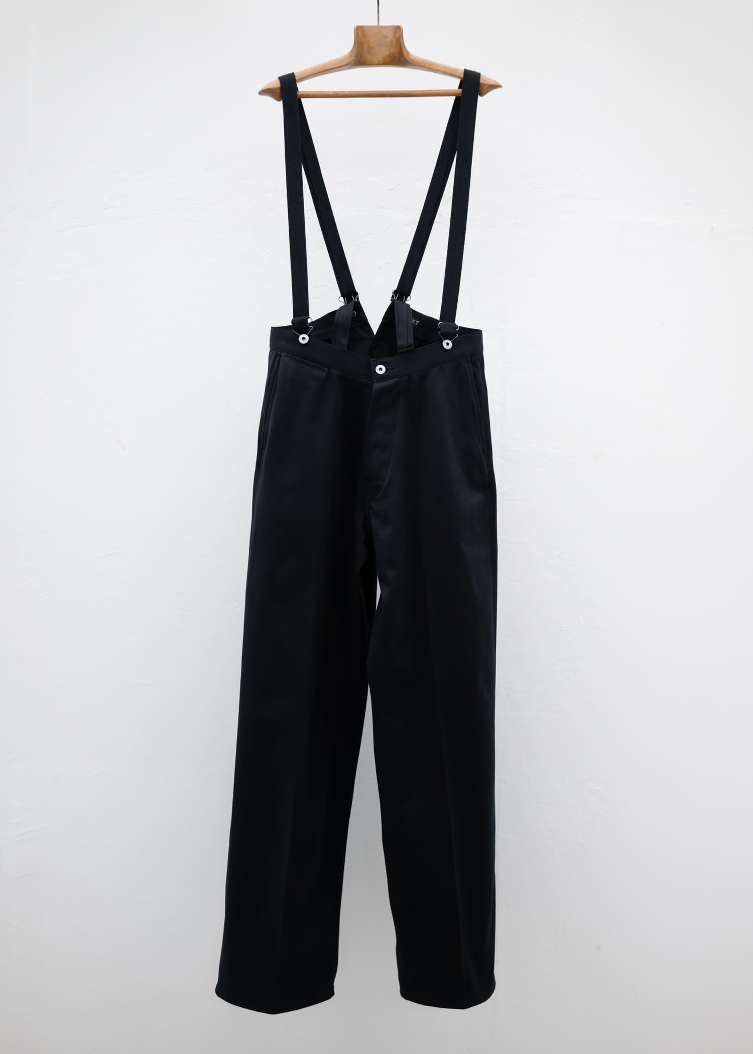 Taiga Takahashi LOT .208 CINCH-BACKED TROUSERS BLACK