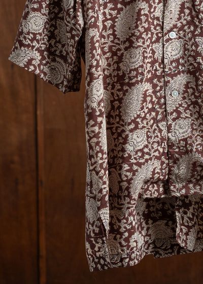 Edwina Horl METABOLISCHES HEMD  deep red - ecru patterned