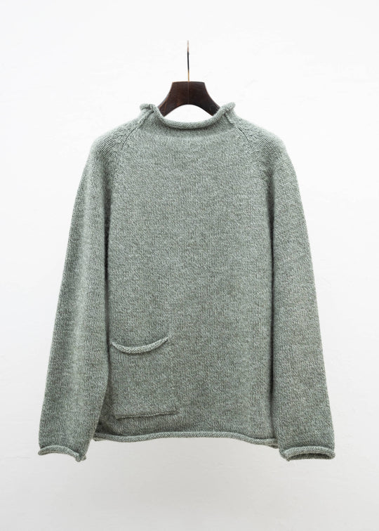 XENIA TELUNTS FISHERMAN SWEATER"""""""""""""""""""""""""""""""""""""""""""""""""""""""""""""""" SAGE