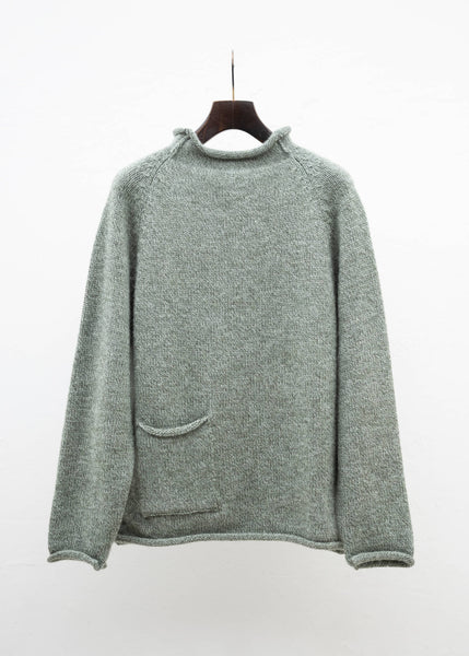 XENIA TELUNTS FISHERMAN SWEATER"""""""""""""""""""""""""""""""""""""""""""""""""""""""""""""""" SAGE