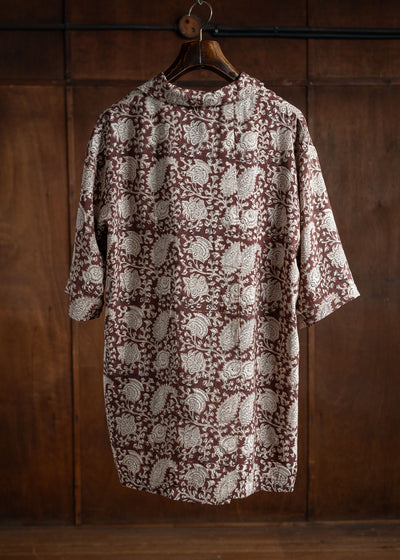 Edwina Horl METABOLISCHES HEMD  deep red - ecru patterned