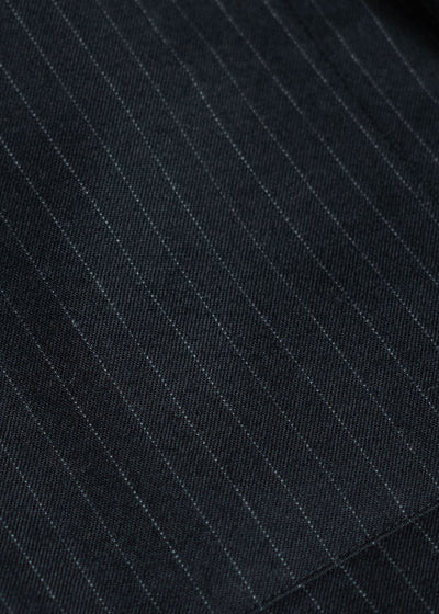 YOKO SAKAMOTO Brushed Wool Big Shirt Stripe YS-24AW-35-Stripe