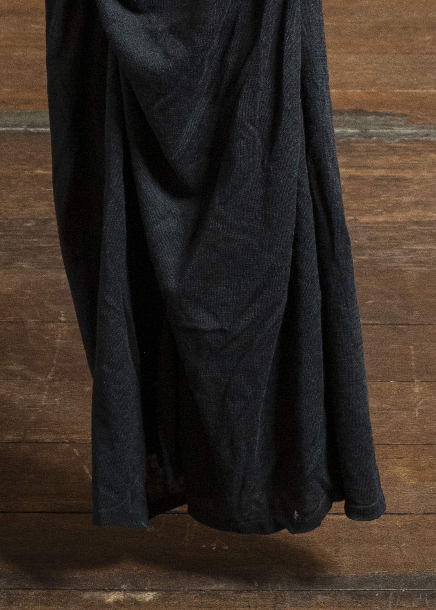 Professor.E GATHERED KNIT DRESS BLACK 25FW-WN-KT-04