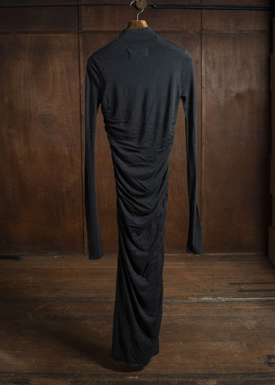 Professor.E GATHERED KNIT DRESS BLACK 25FW-WN-KT-04