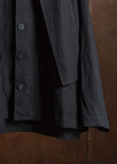 shi shi 26S1T1BK HOKKABURI-hoodie jacket BK