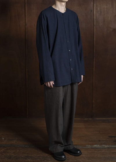 Jurgen Lehl Mugwort Overdyed Shirt Navy J0552FBM882-39