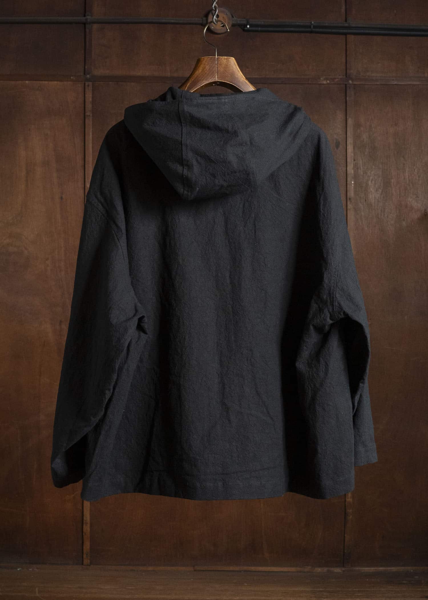 shi shi 26S1T1BK HOKKABURI-hoodie jacket BK