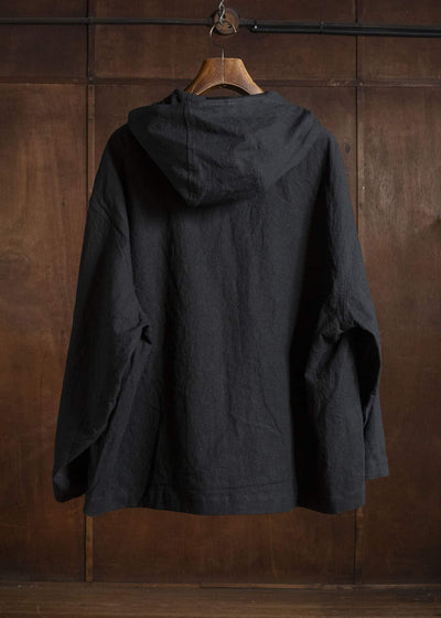 shi shi 26S1T1BK HOKKABURI-hoodie jacket BK