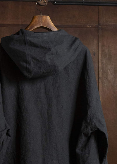 shi shi 26S1T1BK HOKKABURI-hoodie jacket BK