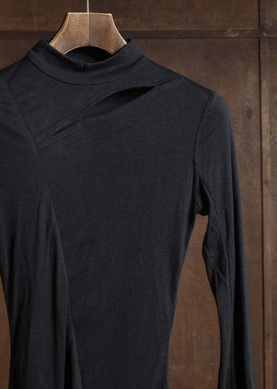 Professor.E KNIT TOP BLACK 25FW-WN-TTL-01