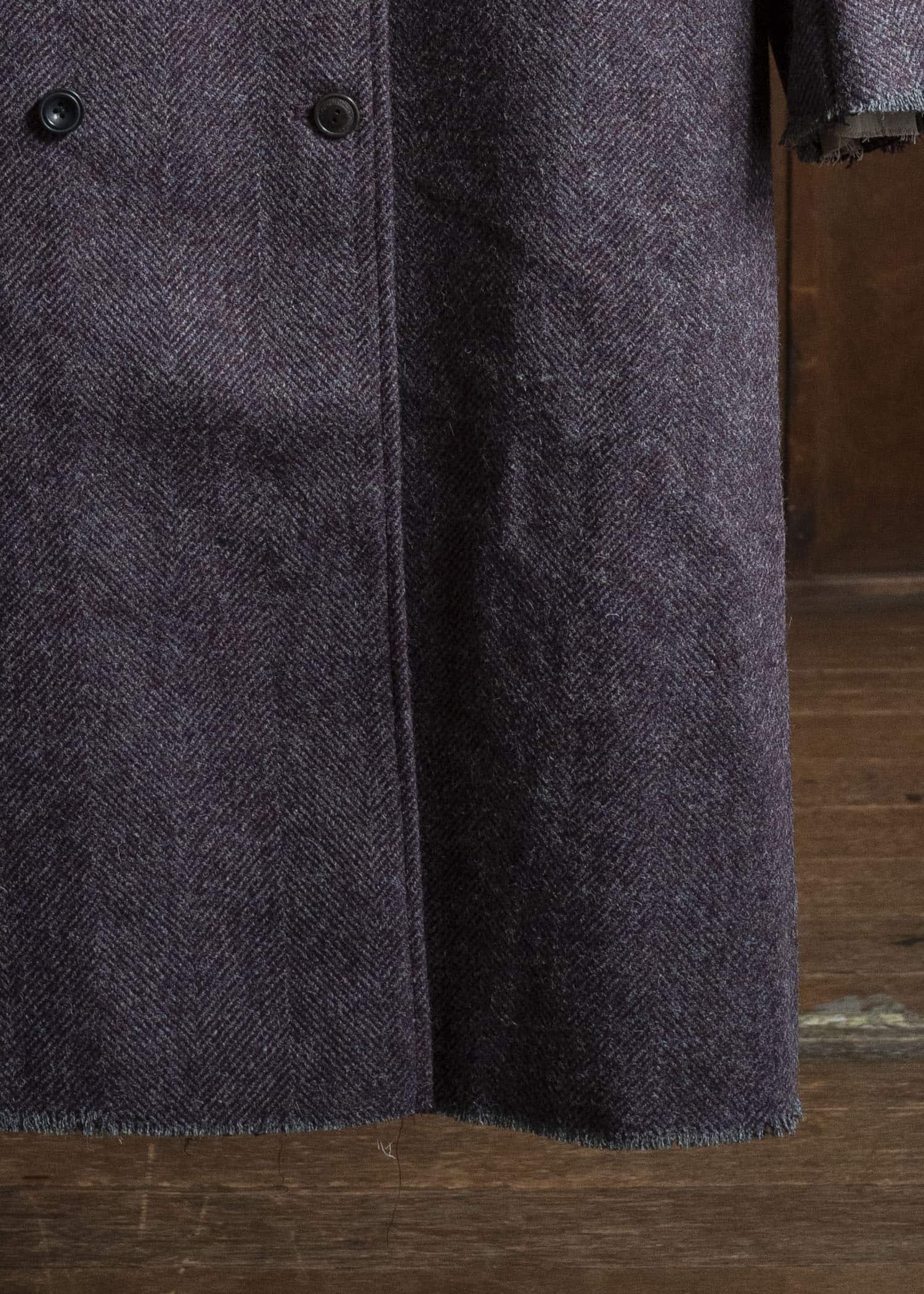 Professor.E WOOL COAT BURGUNDY 25FW-WN-FM-09