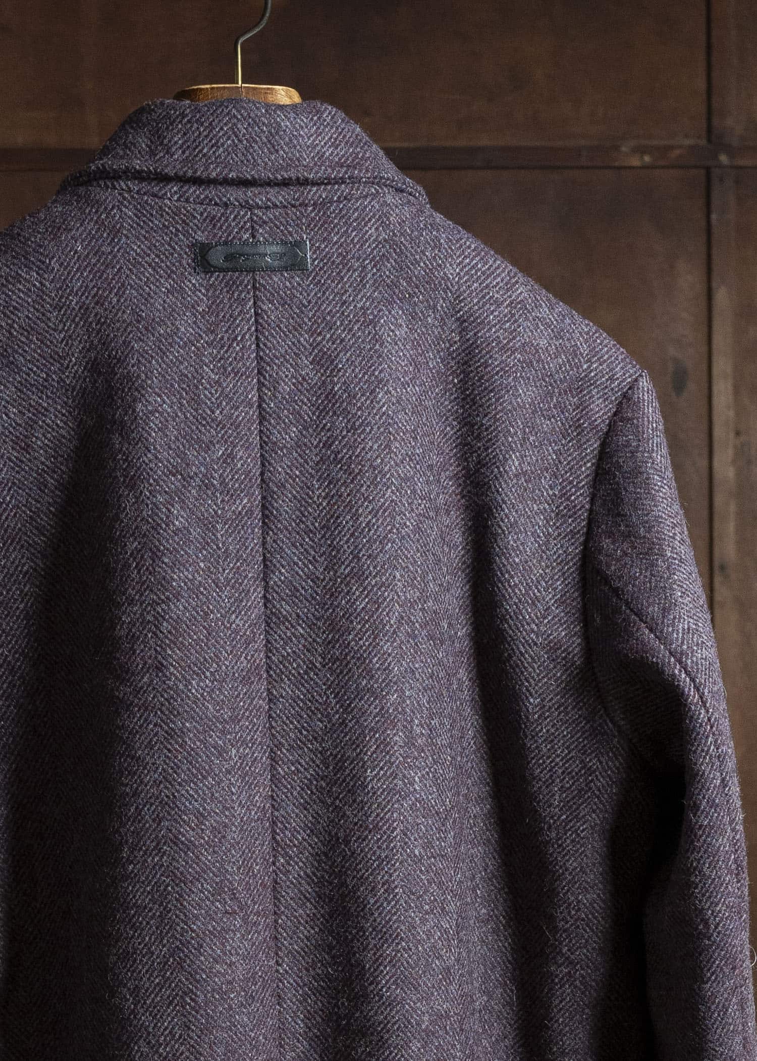 Professor.E WOOL COAT BURGUNDY 25FW-WN-FM-09