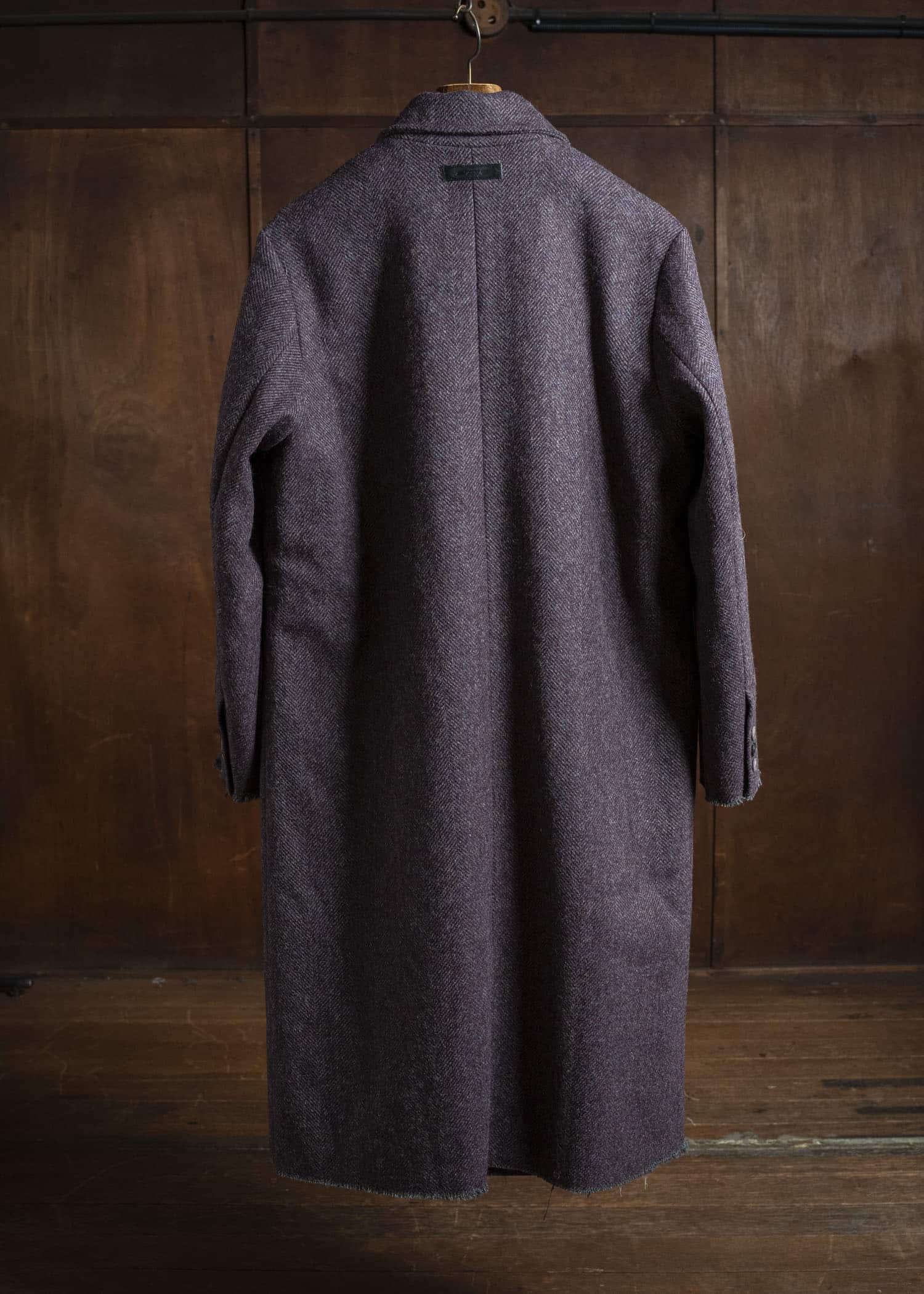 Professor.E WOOL COAT BURGUNDY 25FW-WN-FM-09